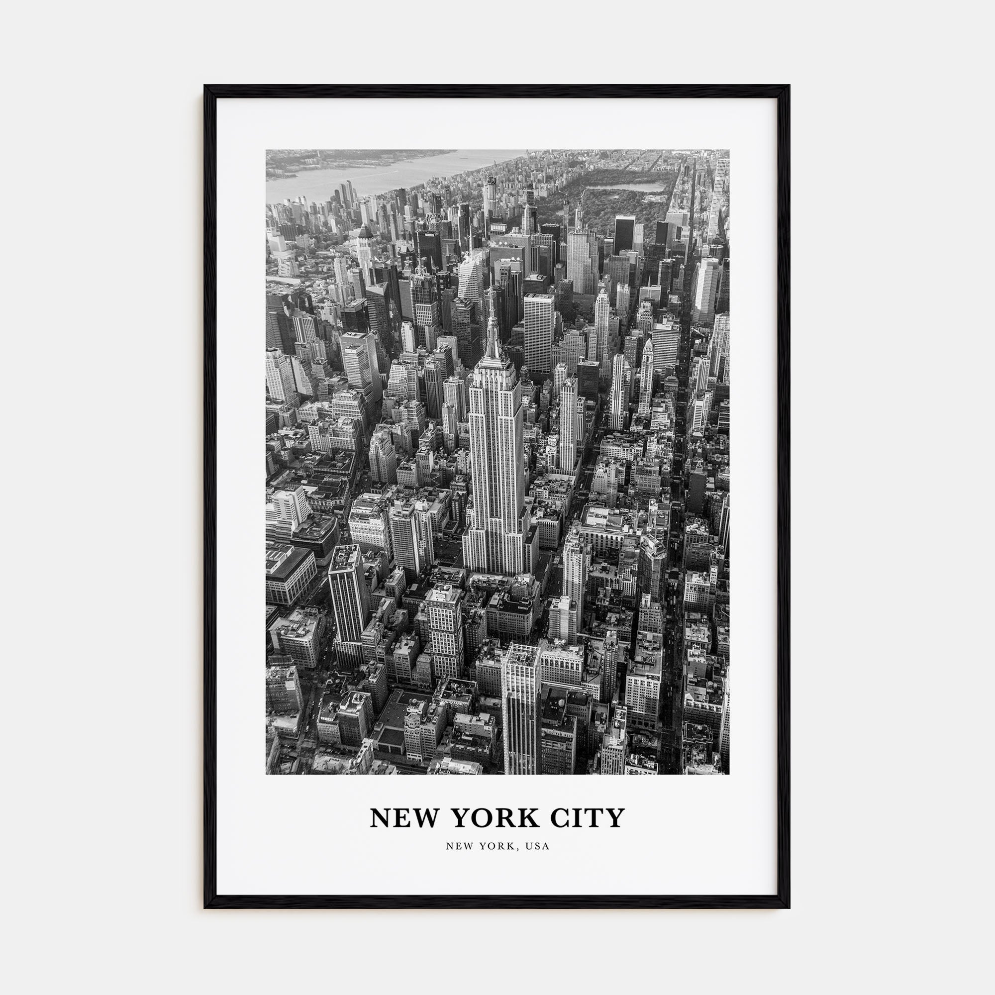 New York City Portrait B&W No 2 Poster