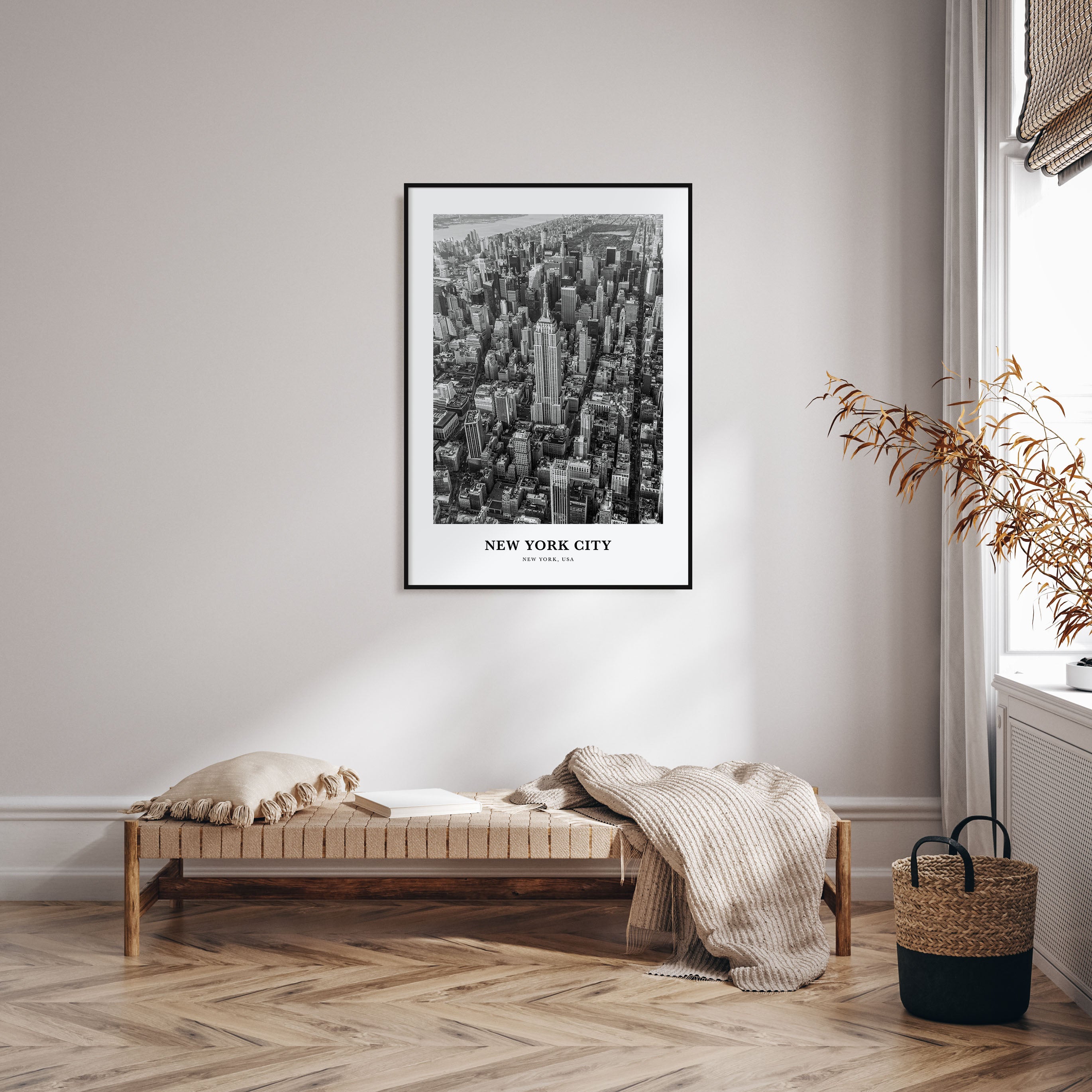 New York City Portrait B&W No 2 Poster