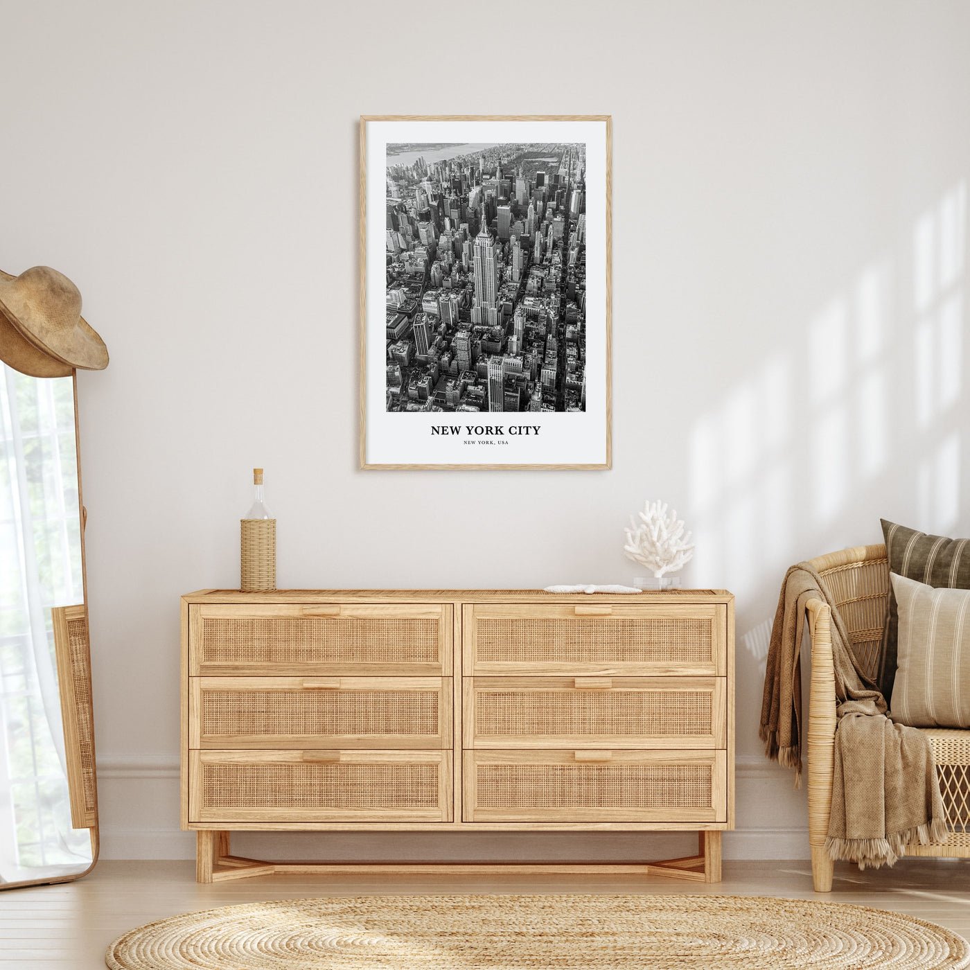 New York City Portrait B&W No 2 Poster