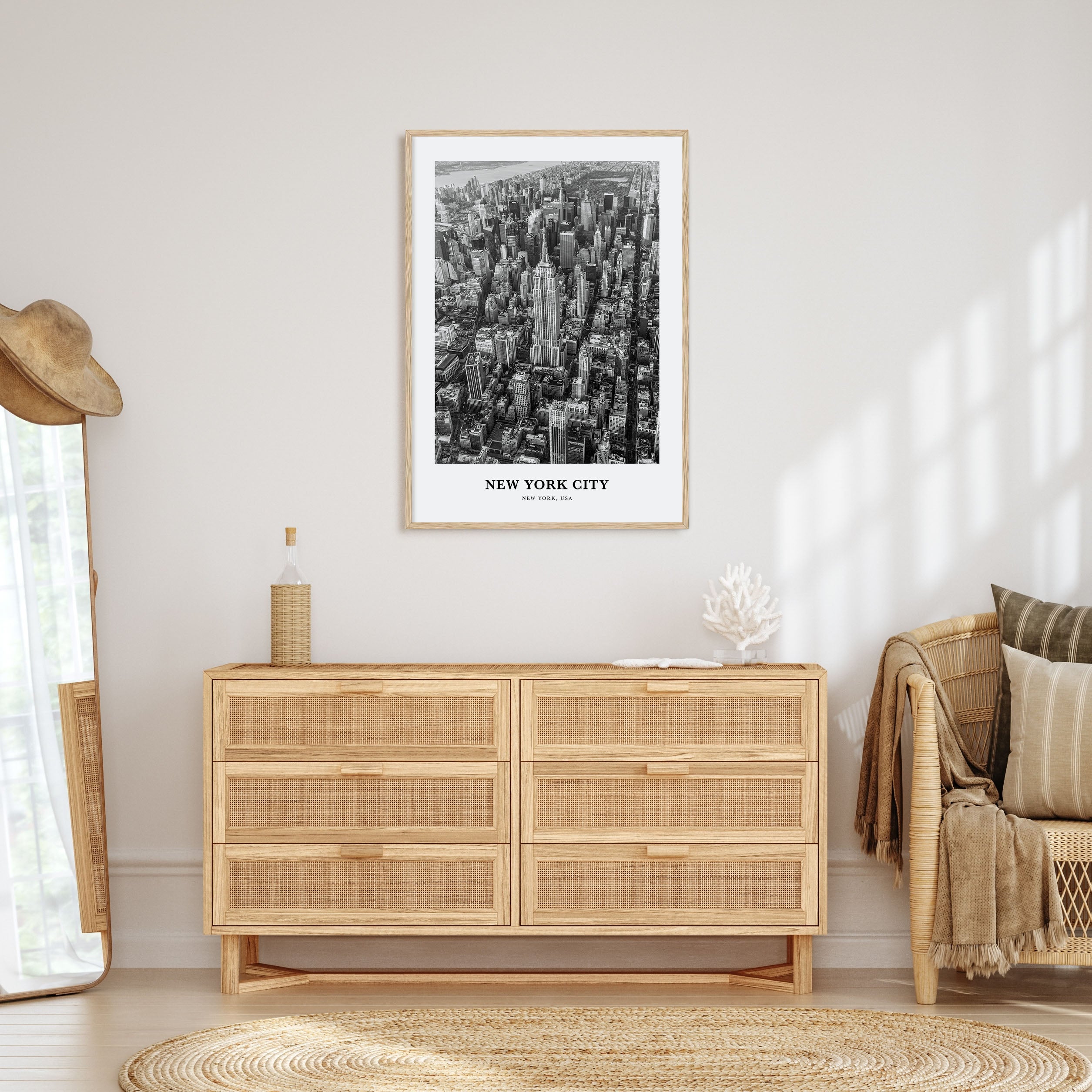 New York City Portrait B&W No 2 Poster