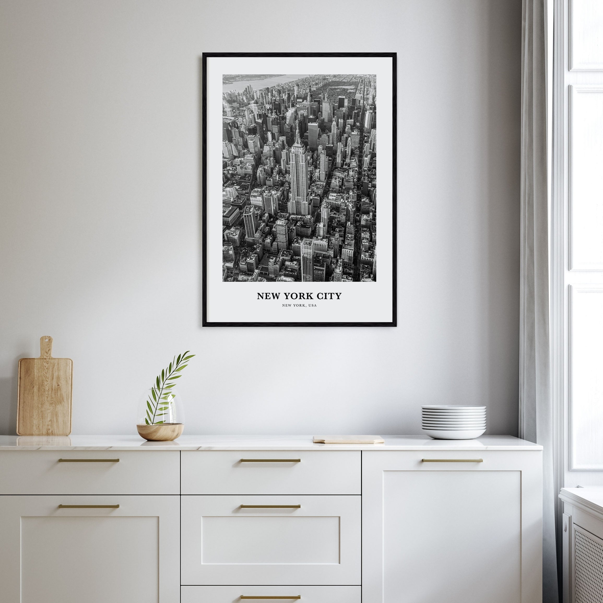 New York City Portrait B&W No 2 Poster