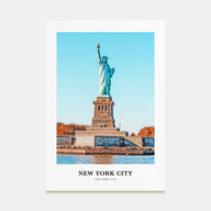 New York City Portrait Color No 2 Poster