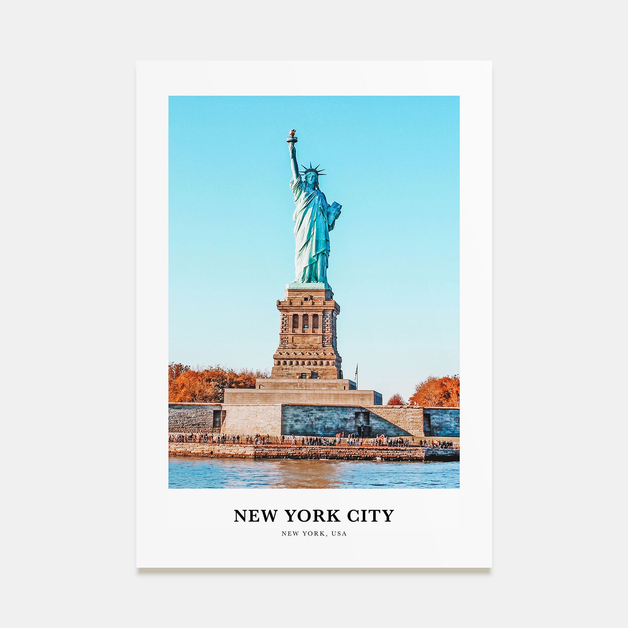 New York City Portrait Color No 2 Poster