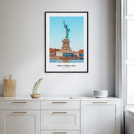 New York City Portrait Color No 2 Poster