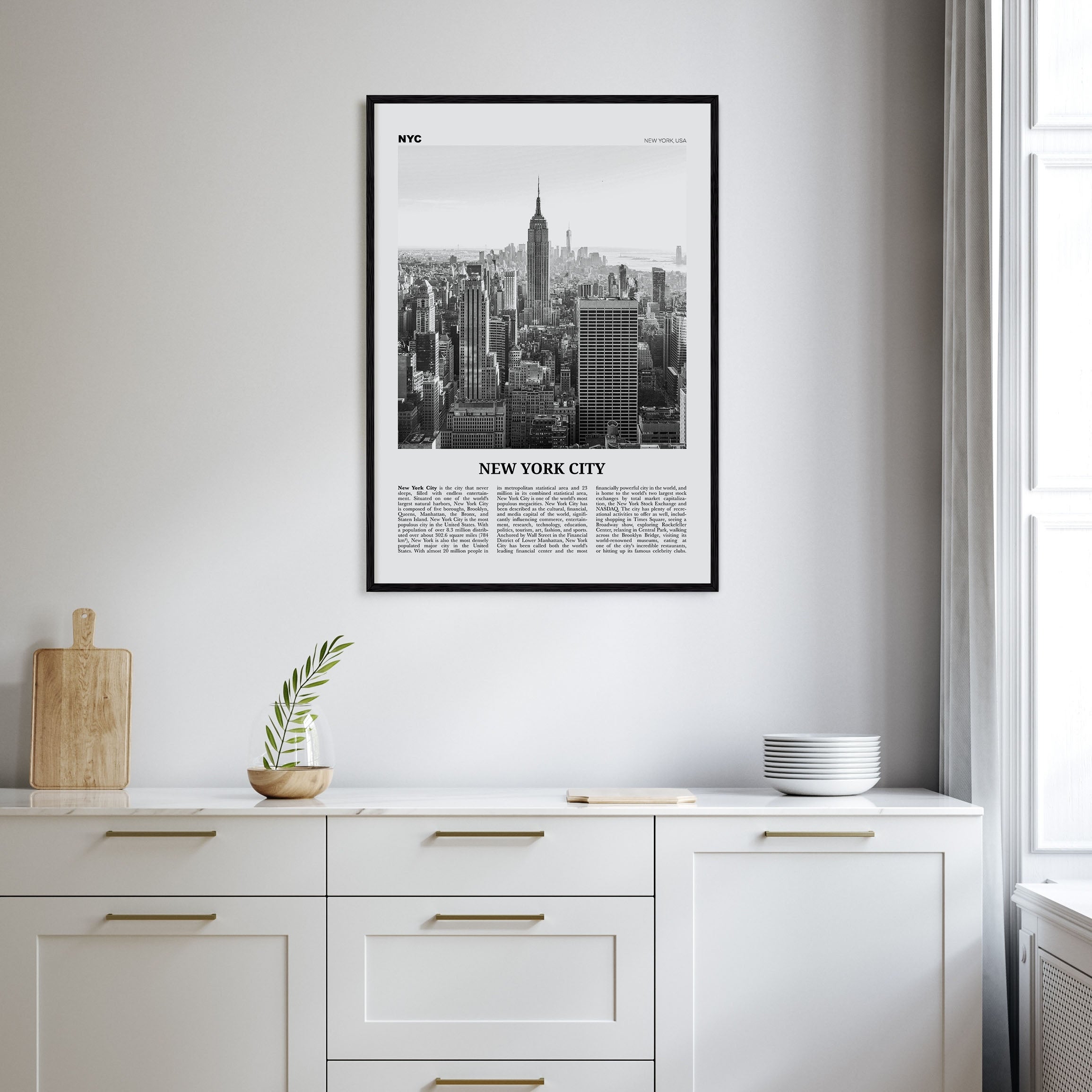 New York City Travel B&W No 1 Poster