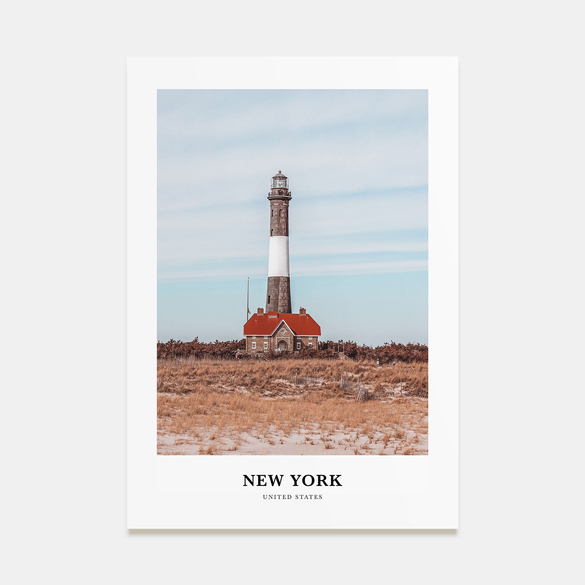 New York (State) Portrait Color Poster