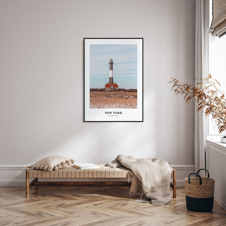 New York (State) Portrait Color Poster