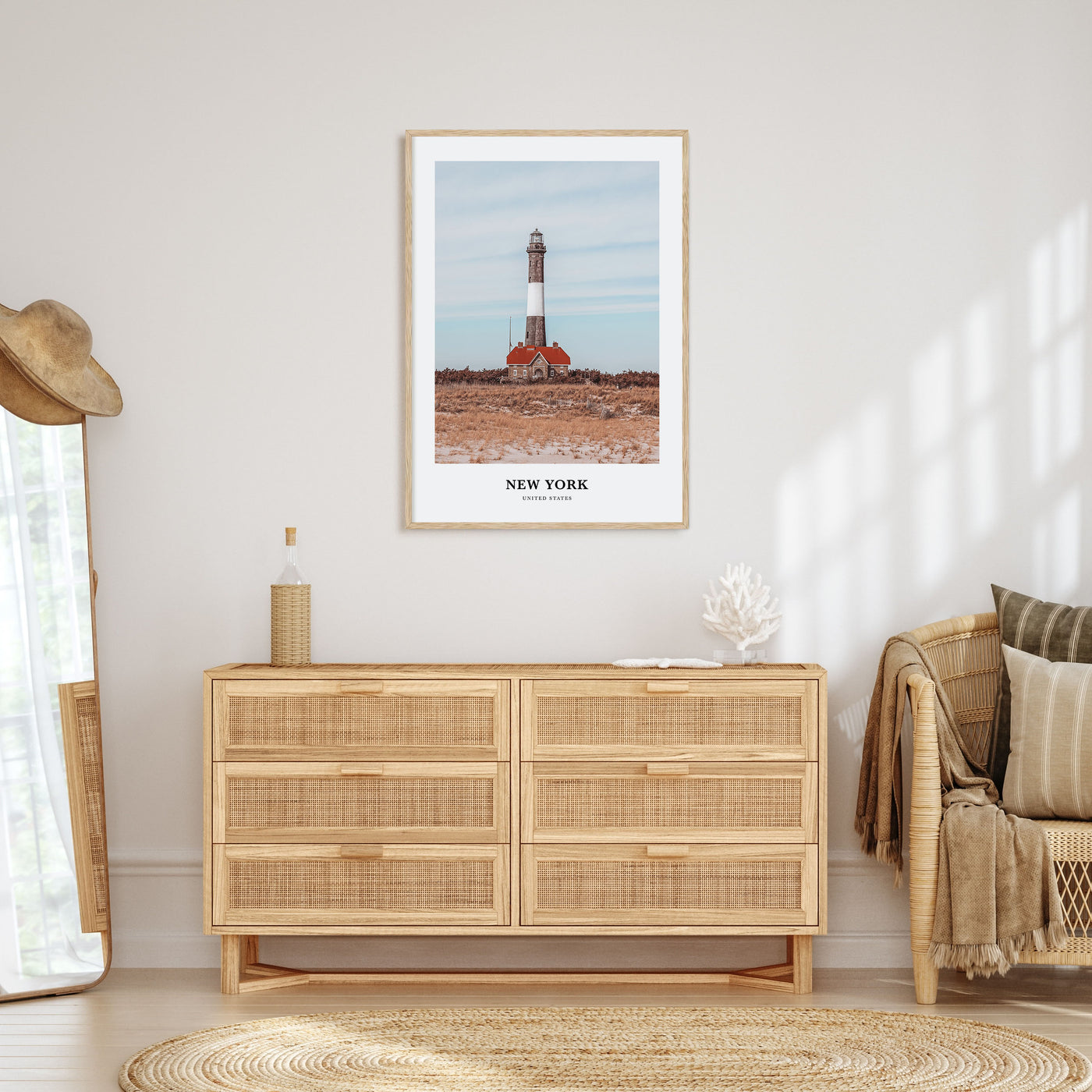 New York (State) Portrait Color Poster