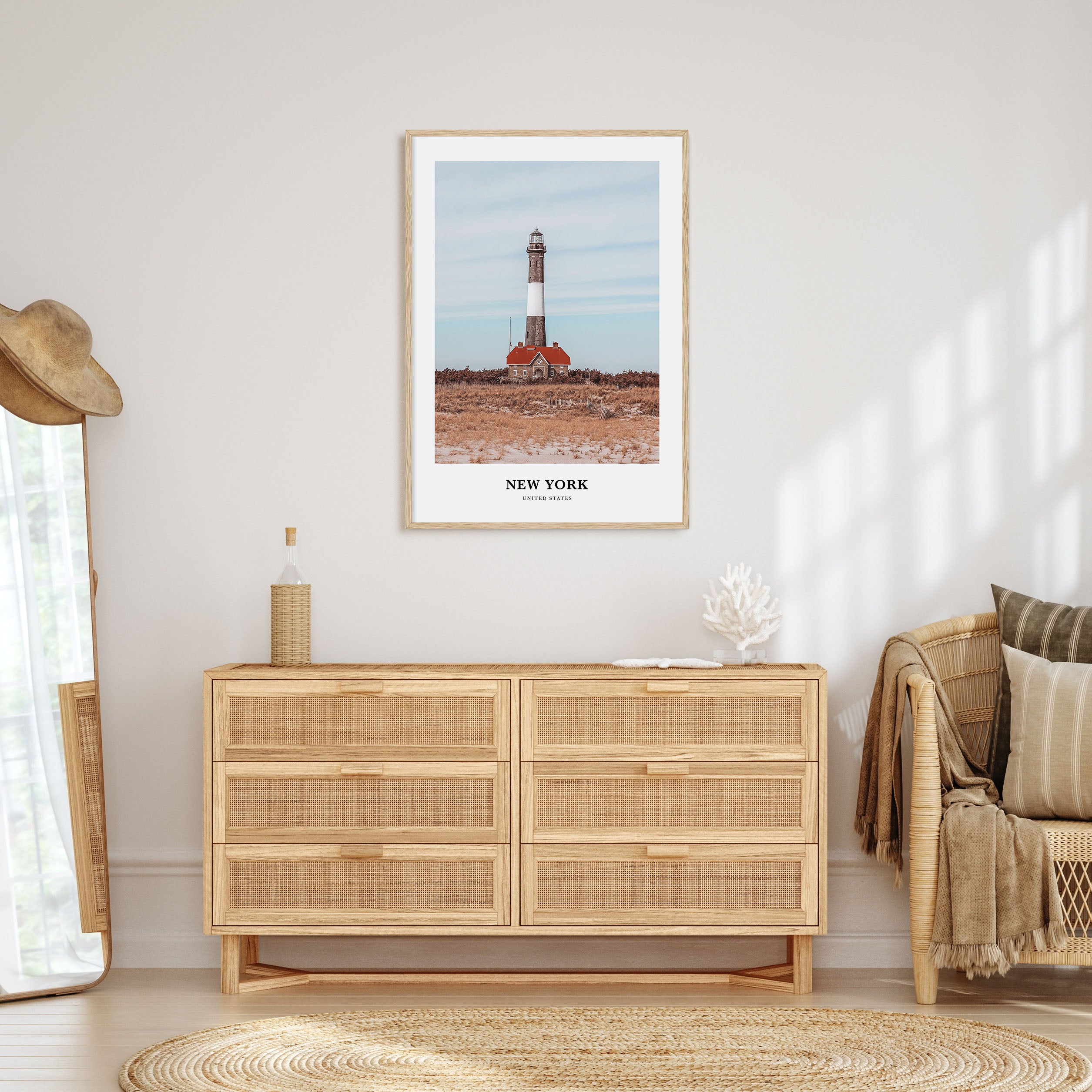 New York (State) Portrait Color Poster
