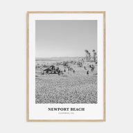 Newport Beach Portrait B&W No 1 Poster