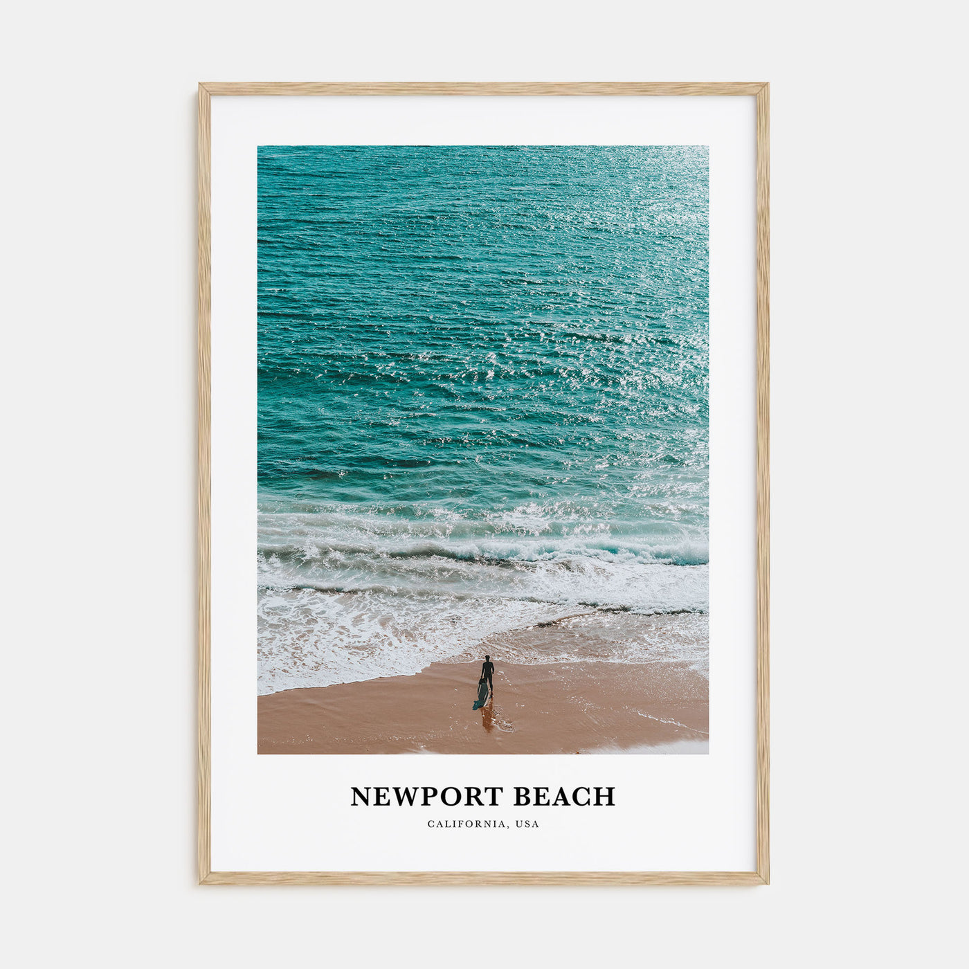 Newport Beach Portrait Color Poster