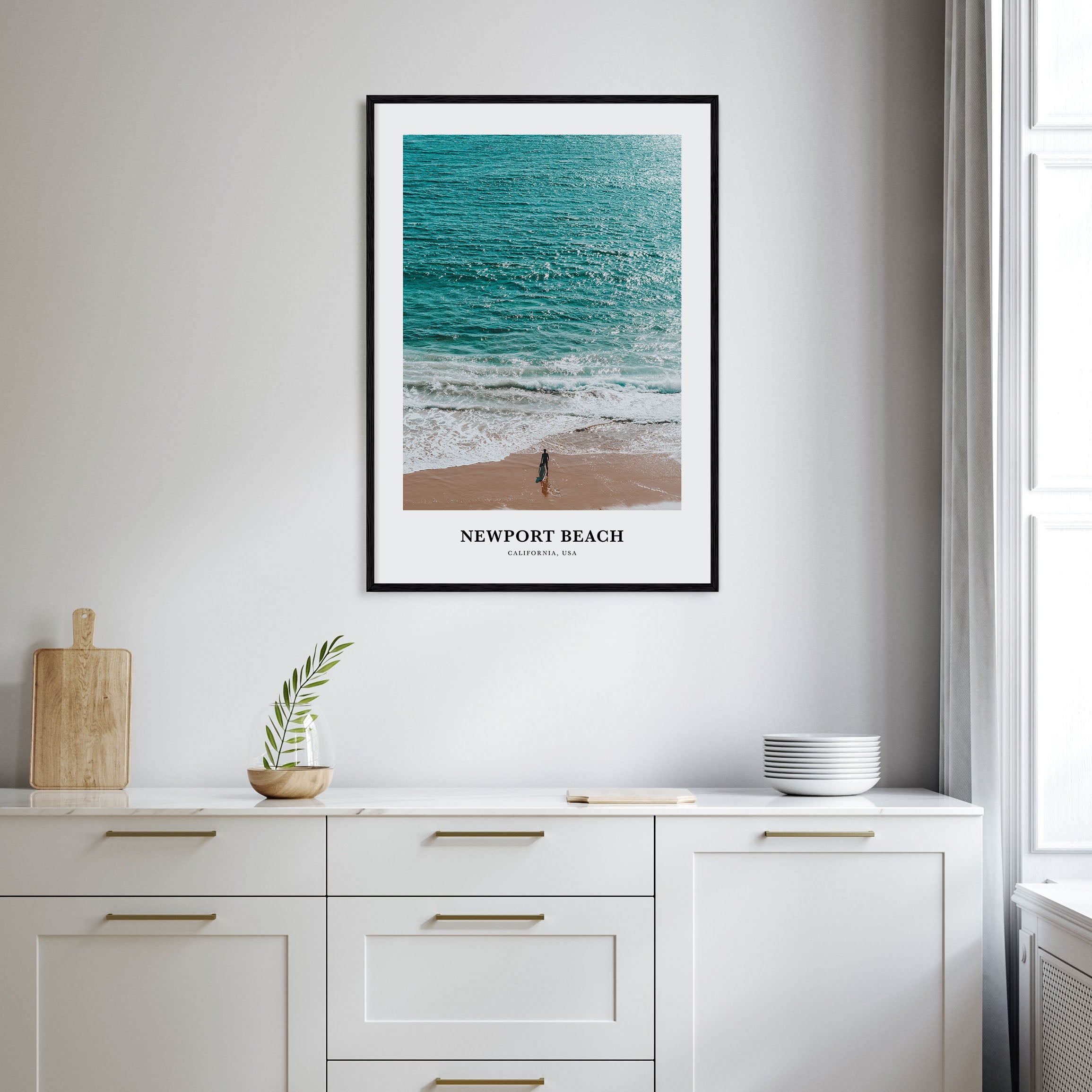 Newport Beach Portrait Color Poster