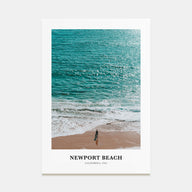 Newport Beach Portrait Color Poster