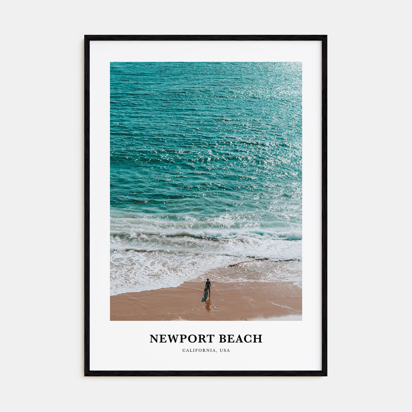 Newport Beach Portrait Color Poster