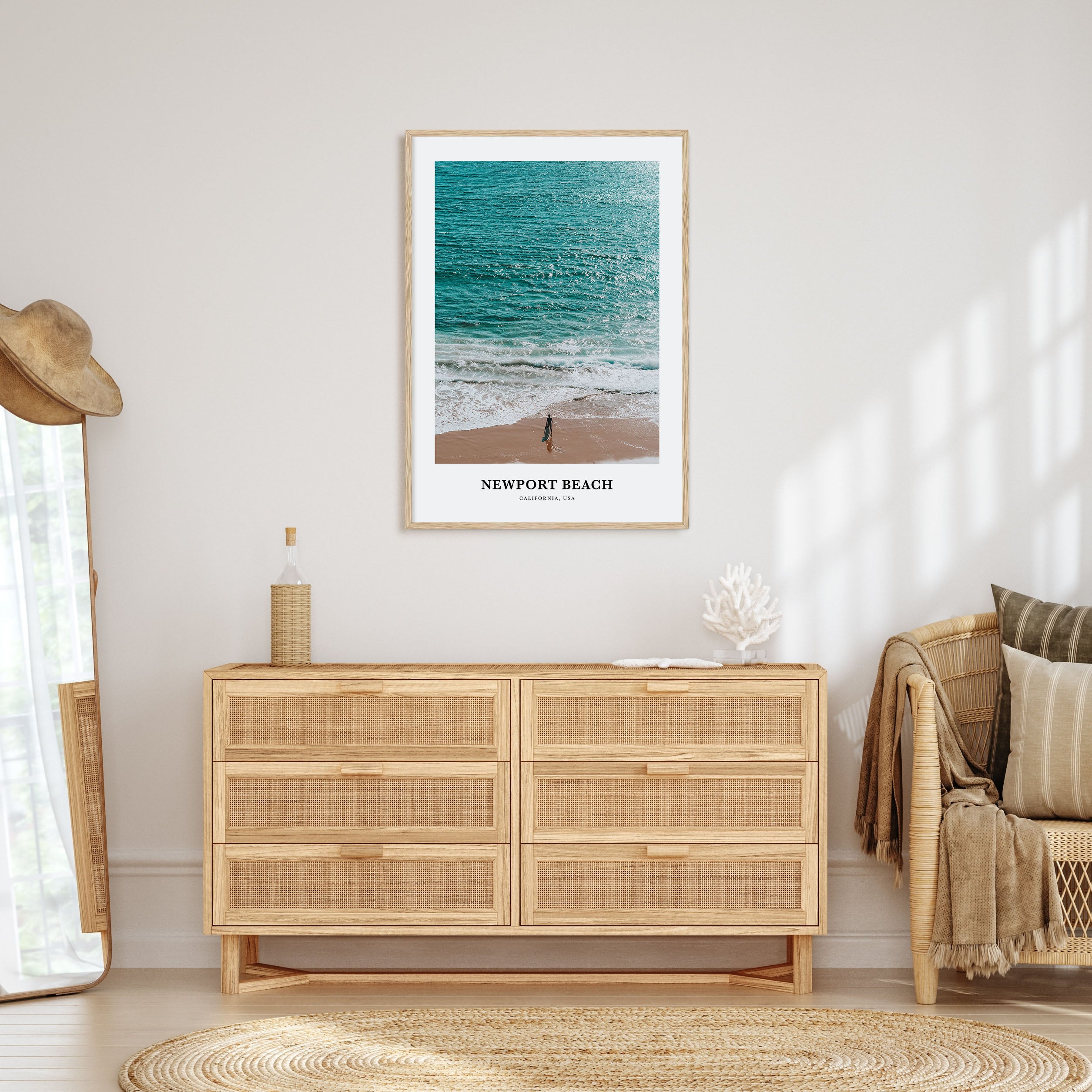 Newport Beach Portrait Color Poster