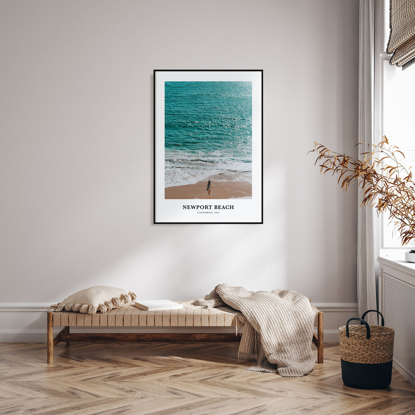 Newport Beach Portrait Color Poster