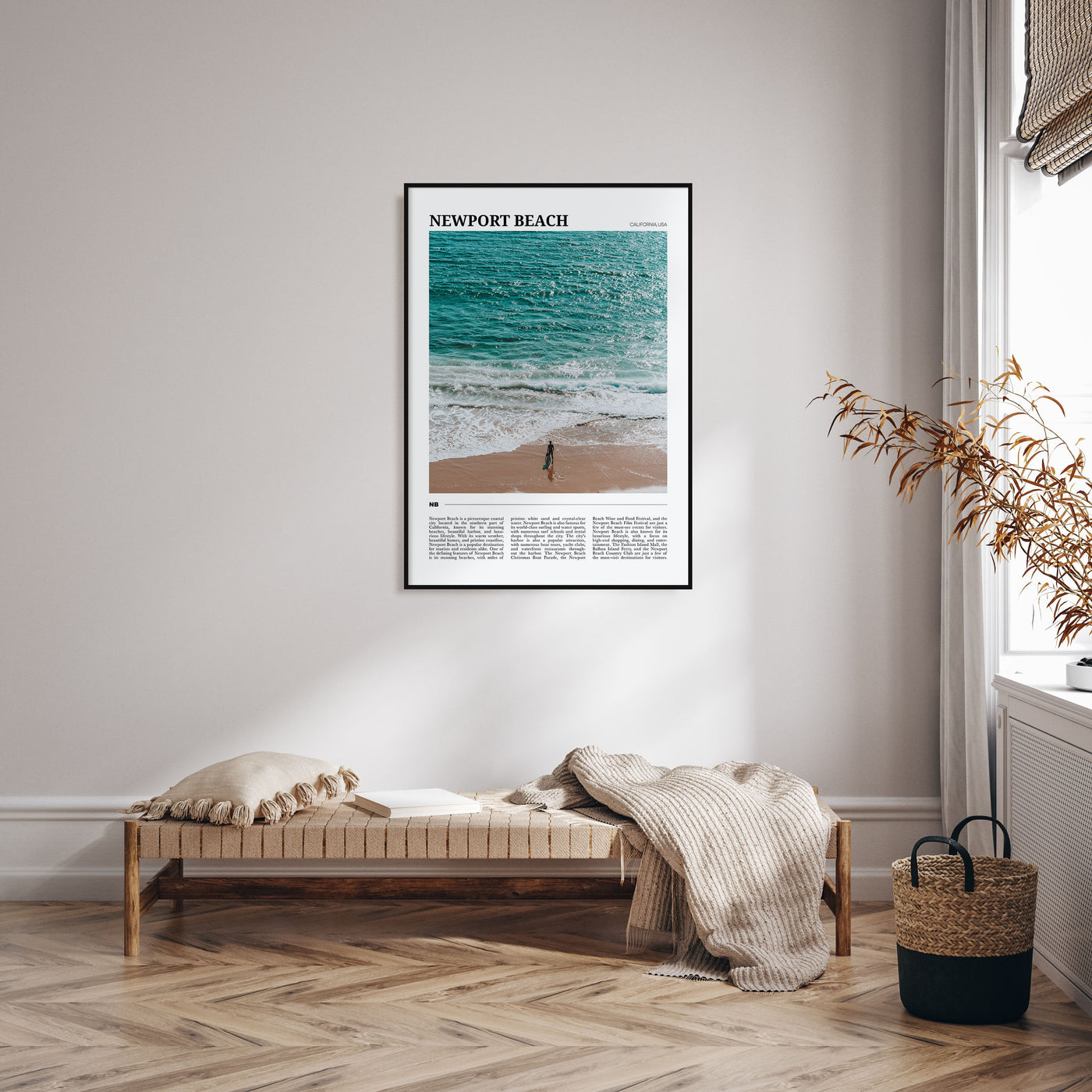 Newport Beach Travel Color Poster