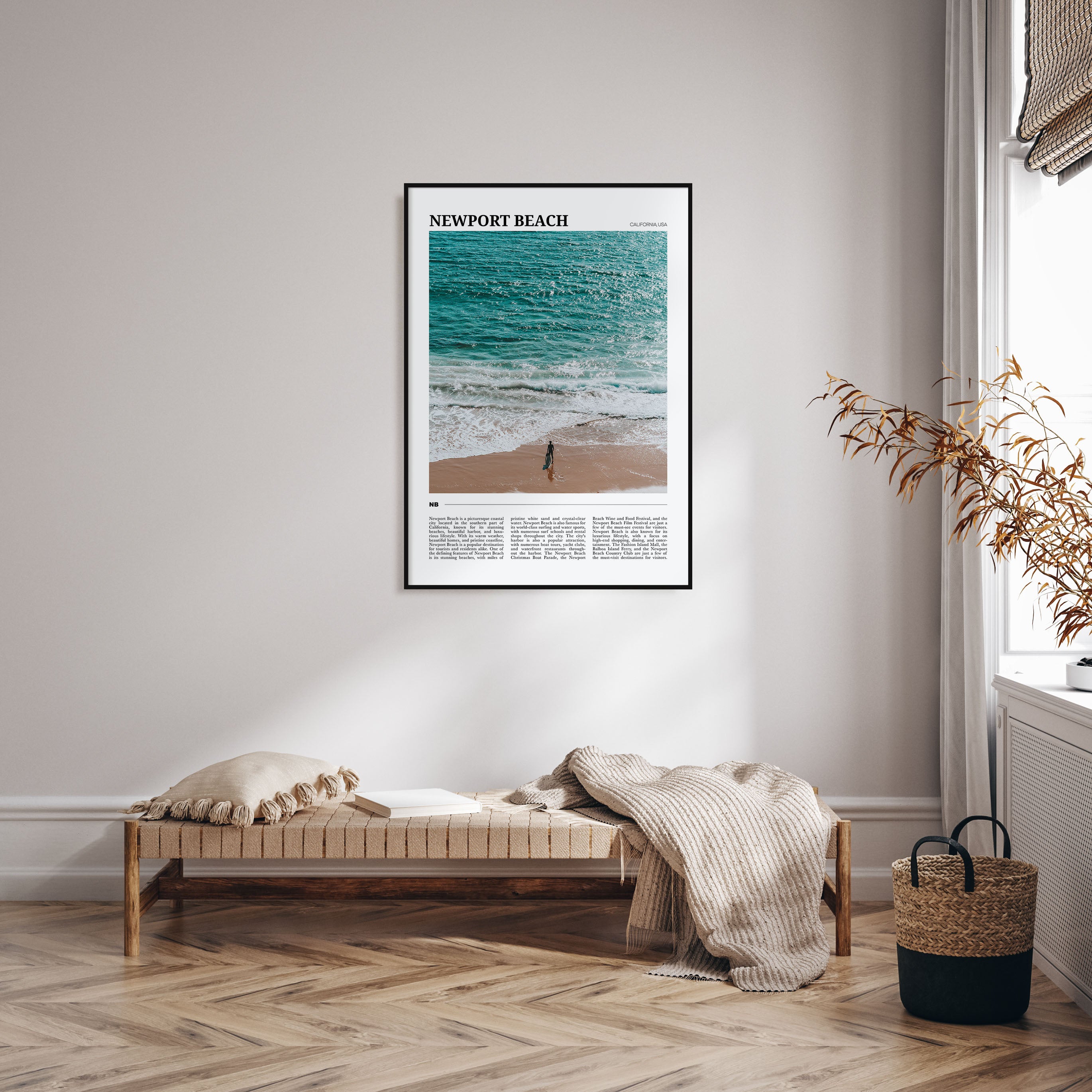 Newport Beach Travel Color Poster