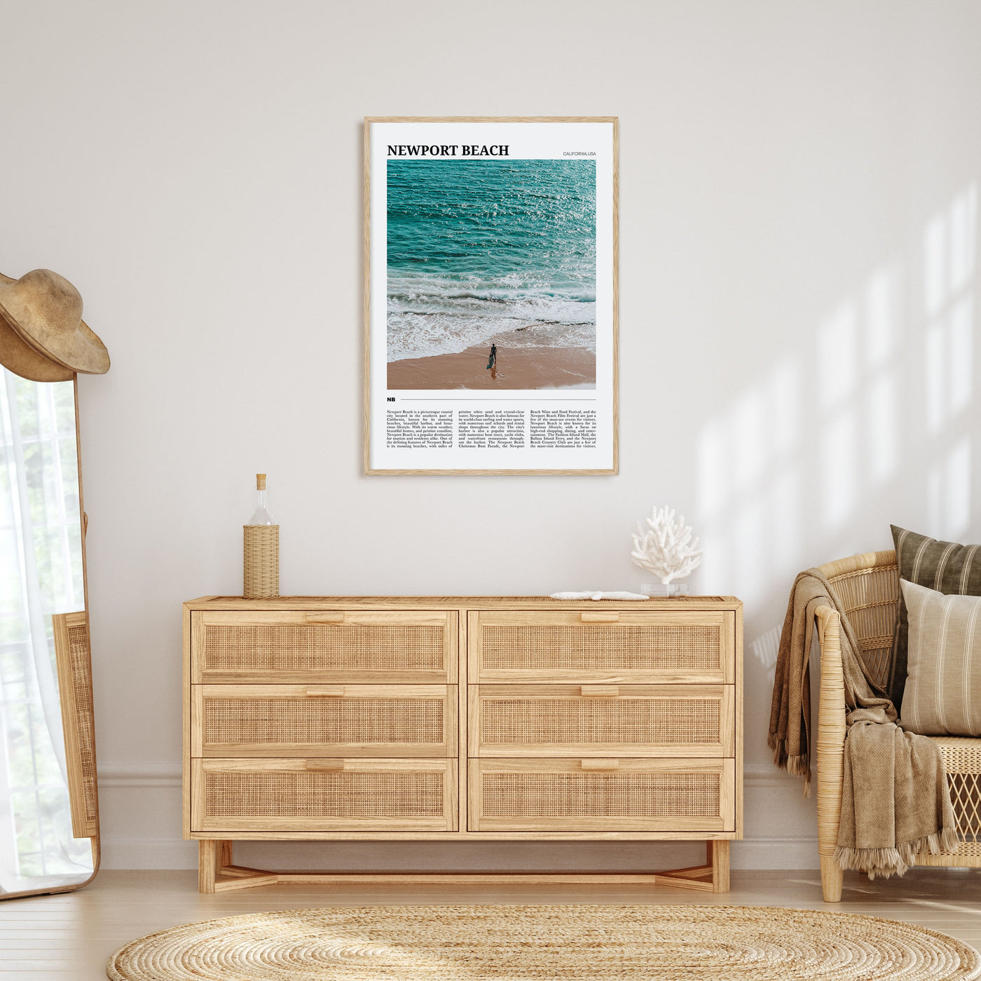 Newport Beach Travel Color Poster