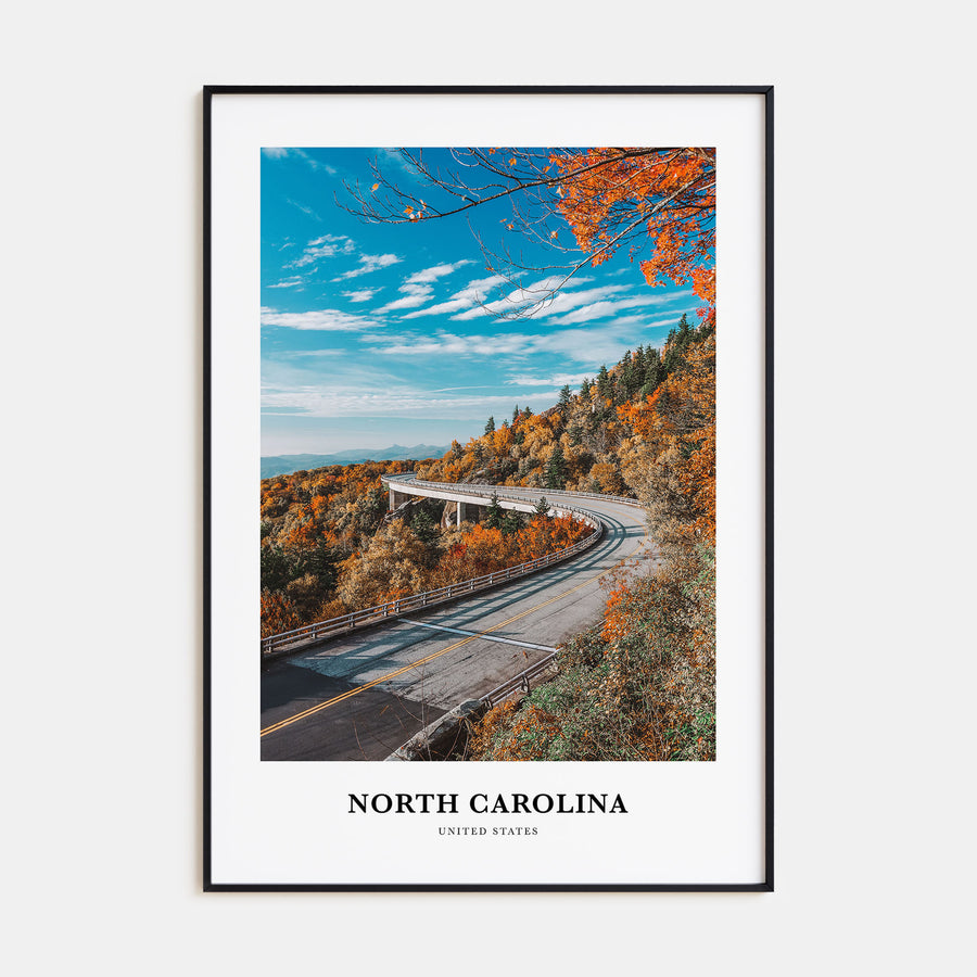 North Carolina Portrait Color No 1 Poster
