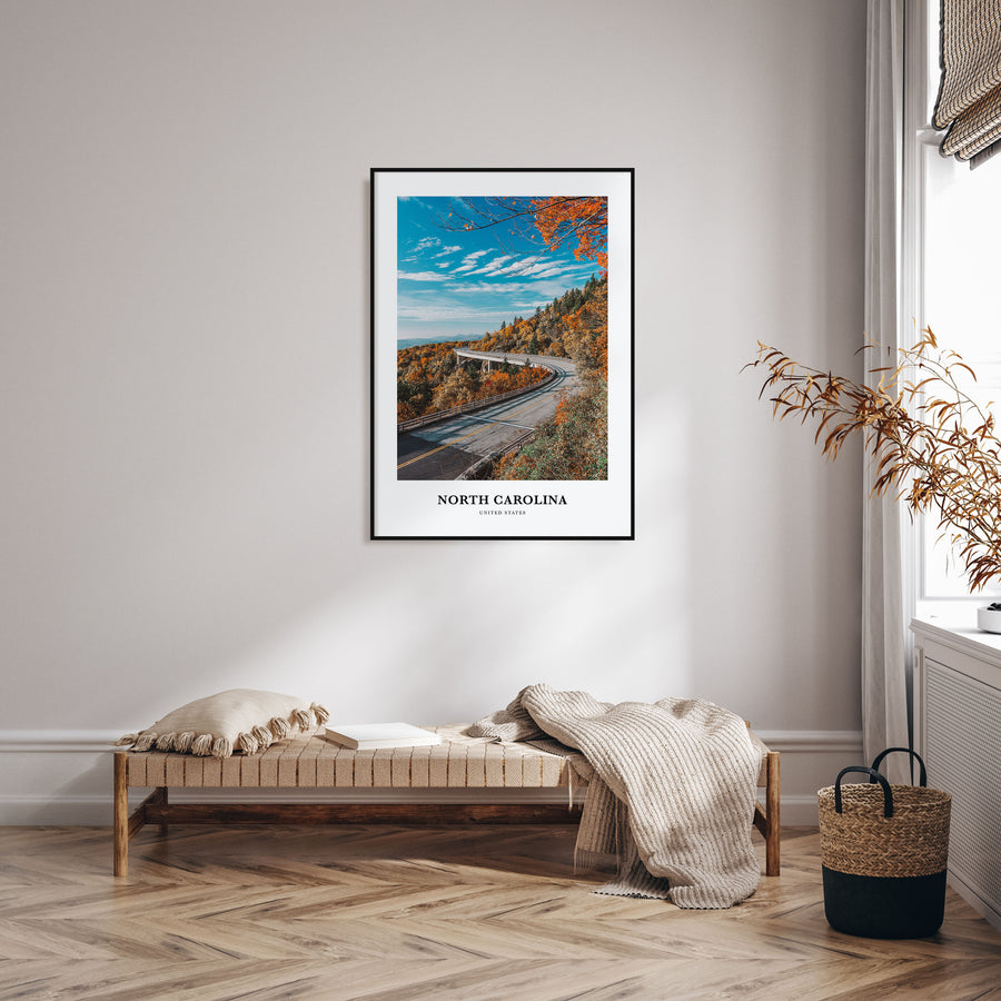 North Carolina Portrait Color No 1 Poster