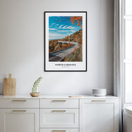North Carolina Portrait Color No 1 Poster