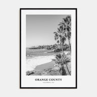 Orange County Portrait B&W Poster