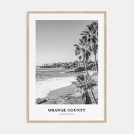 Orange County Portrait B&W Poster