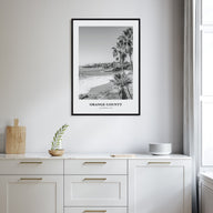 Orange County Portrait B&W Poster