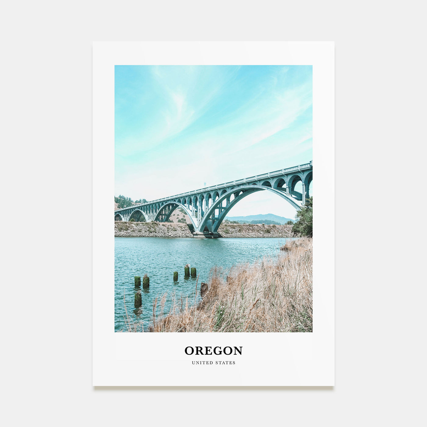 Oregon Portrait Color No 1 Poster