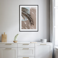 Palm Leaf Shadow Photo Color Poster