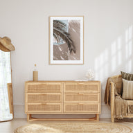 Palm Leaf Shadow Photo Color Poster