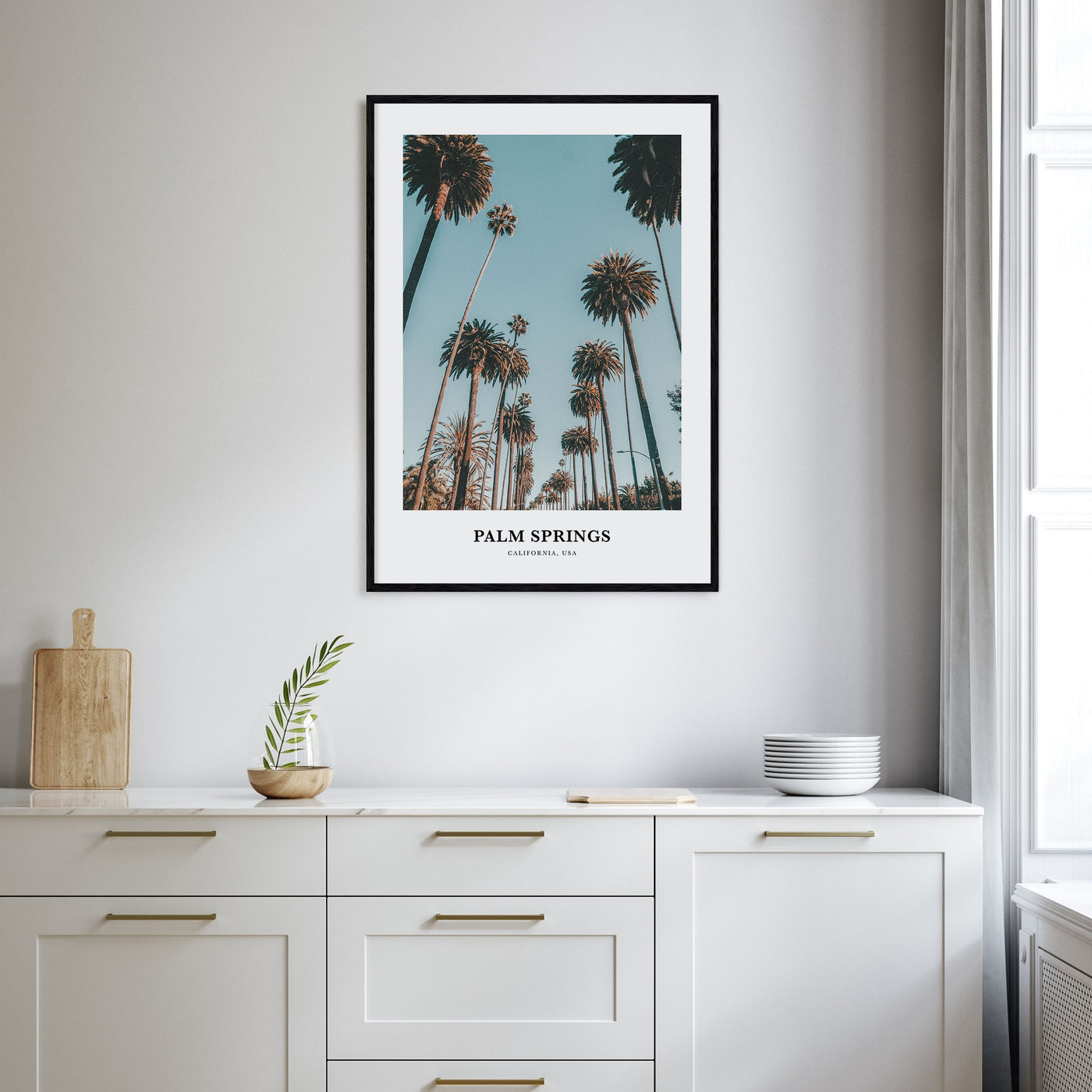 Palm Springs Portrait Color No 1 Poster