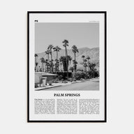Palm Springs Travel B&W No 1 Poster
