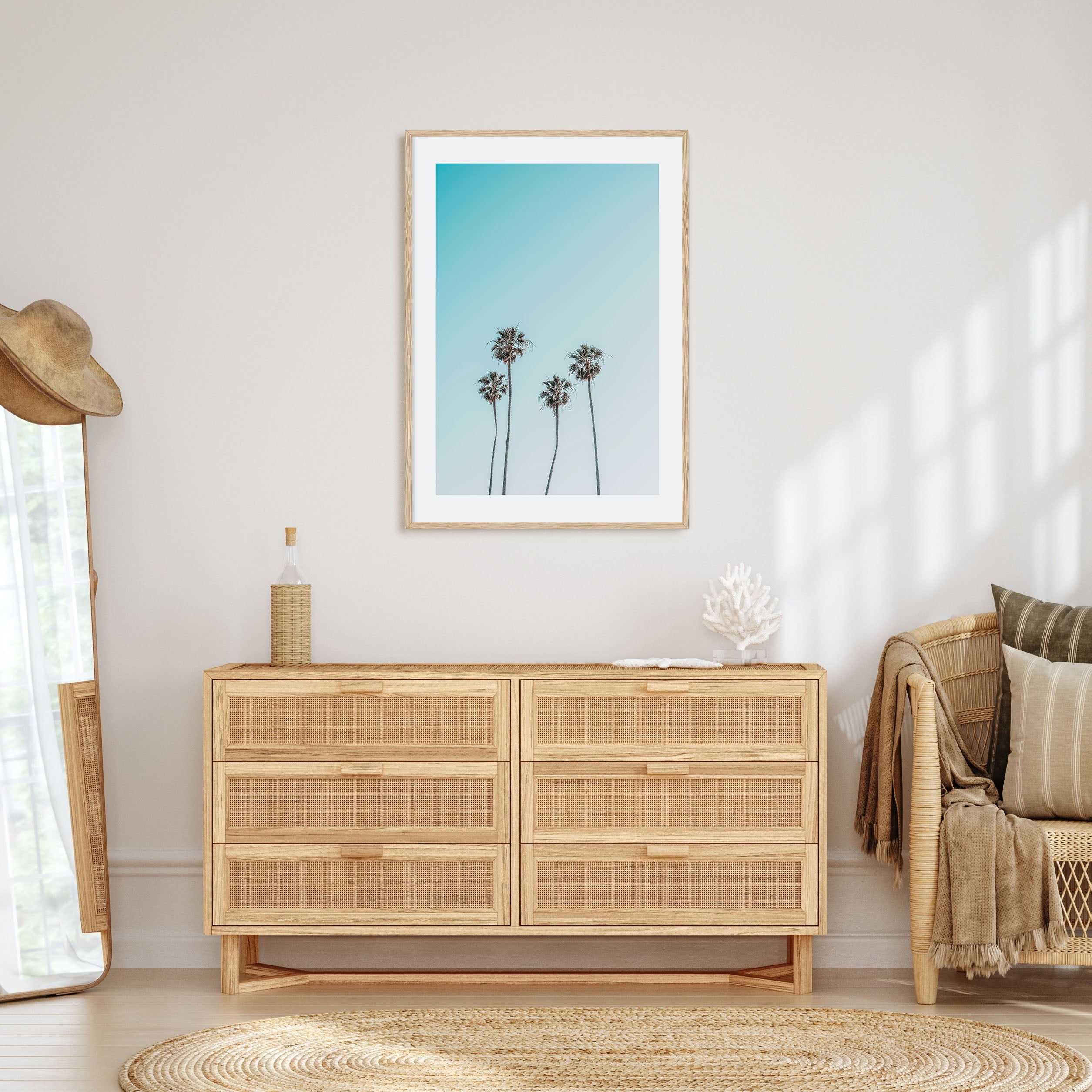 Palm Trees Photo Color No 7 Poster
