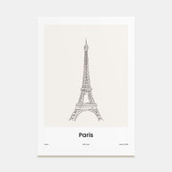 Paris Drawn No 1 Poster