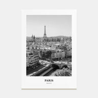 Paris Portrait B&W No 1 Poster