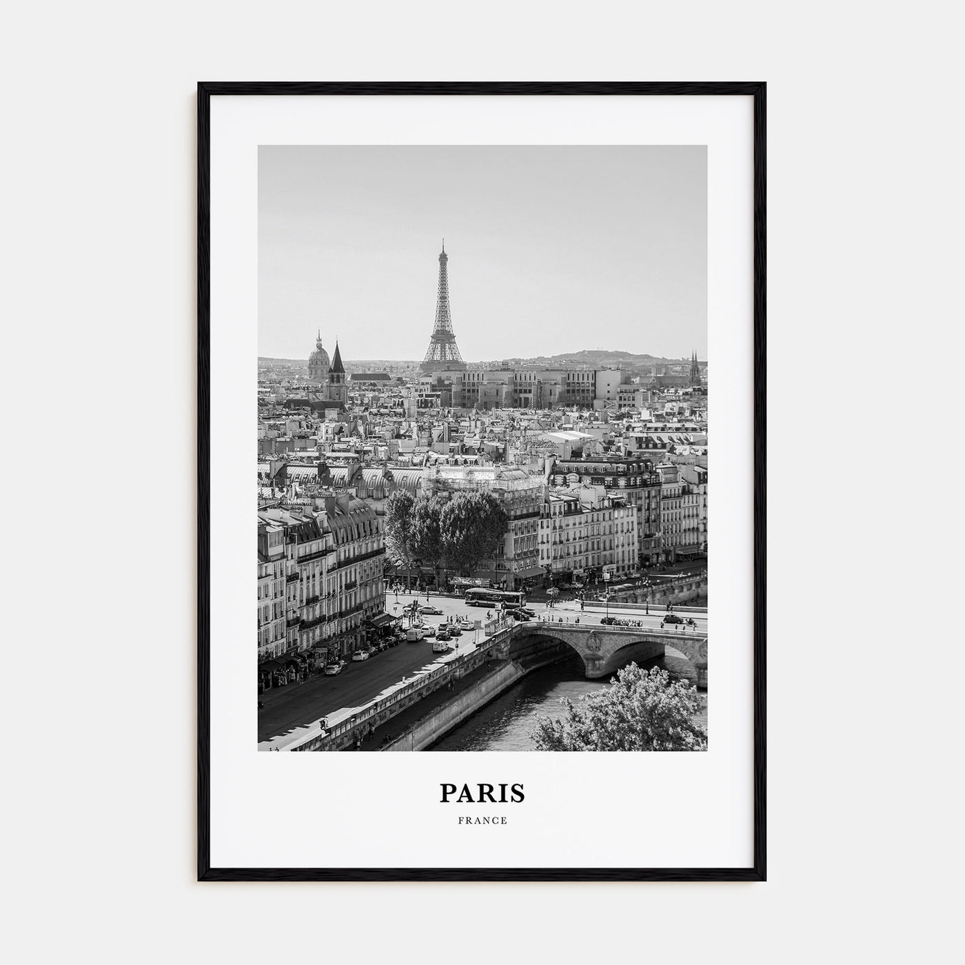 Paris Portrait B&W No 1 Poster
