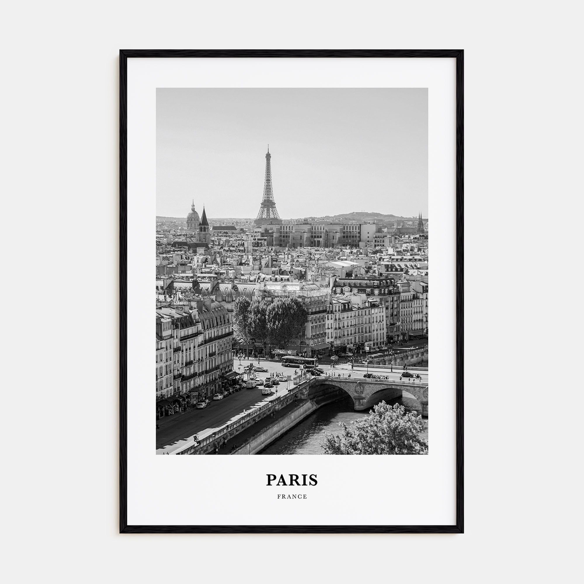 Paris Portrait B&W No 1 Poster