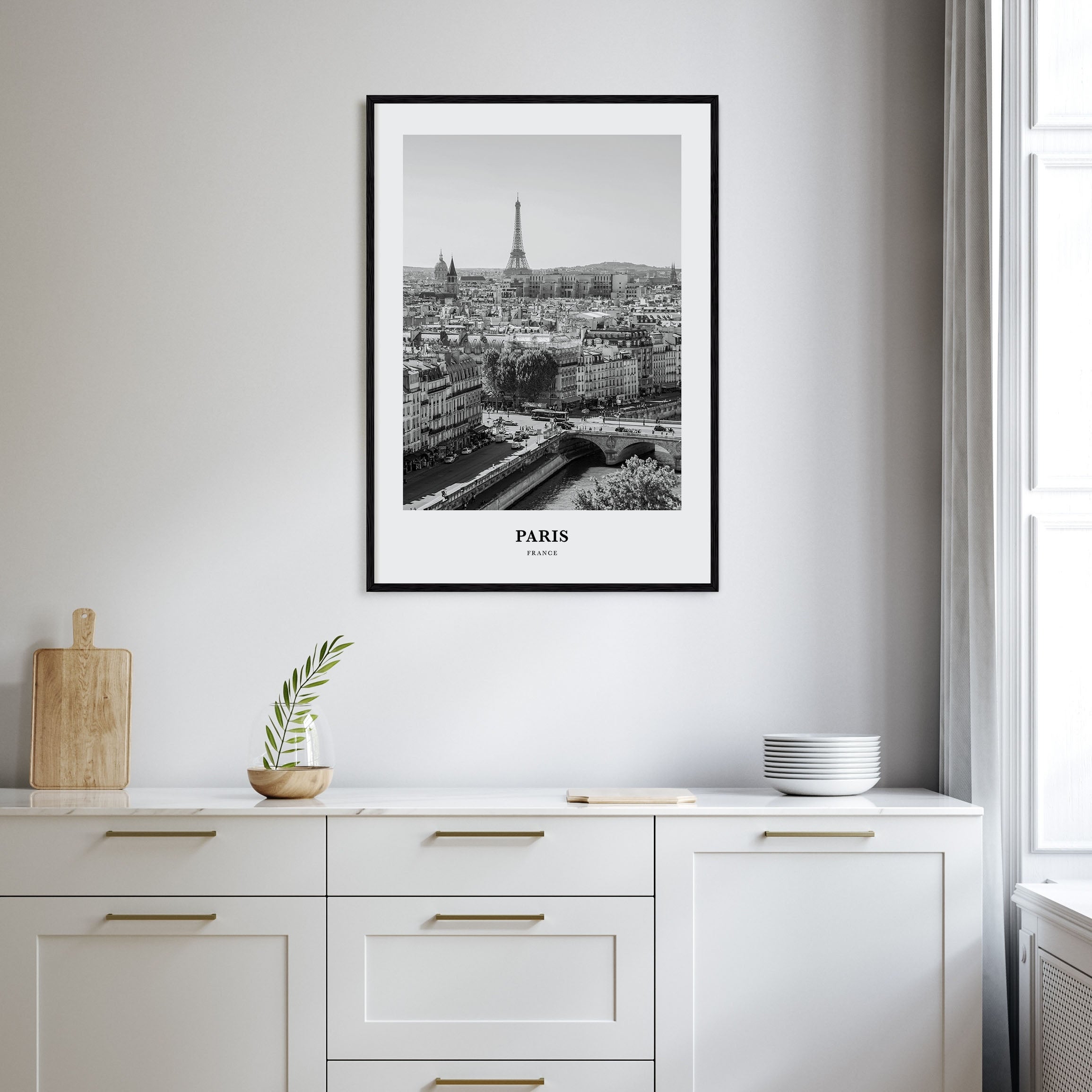 Paris Portrait B&W No 1 Poster