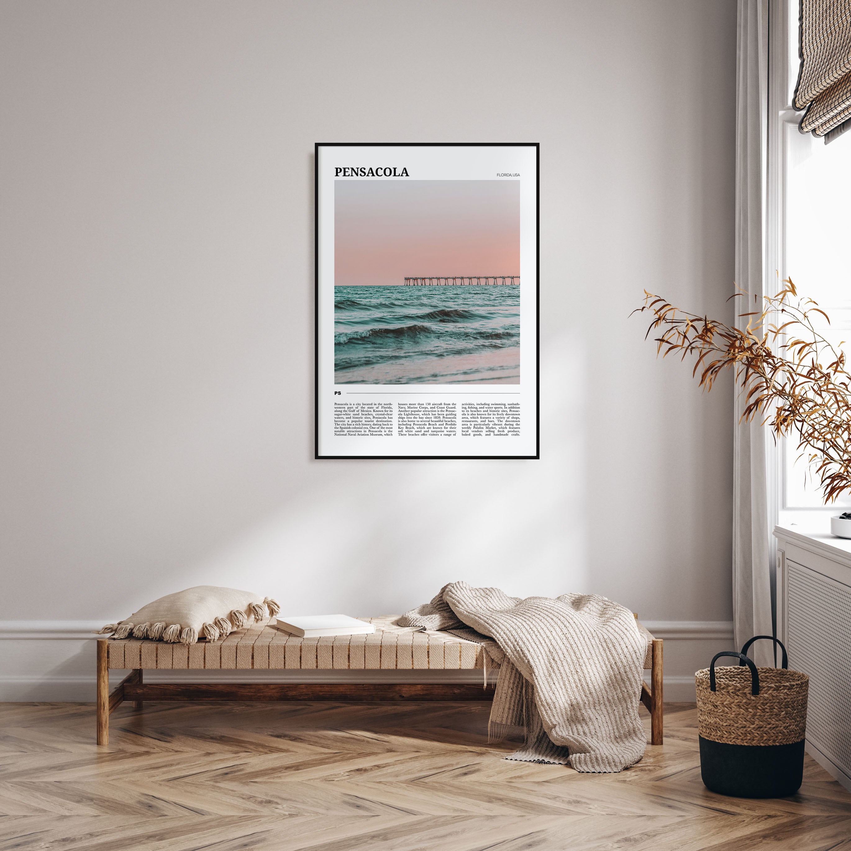Pensacola Travel Color Poster