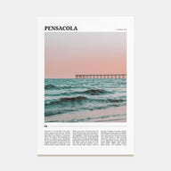 Pensacola Travel Color Poster