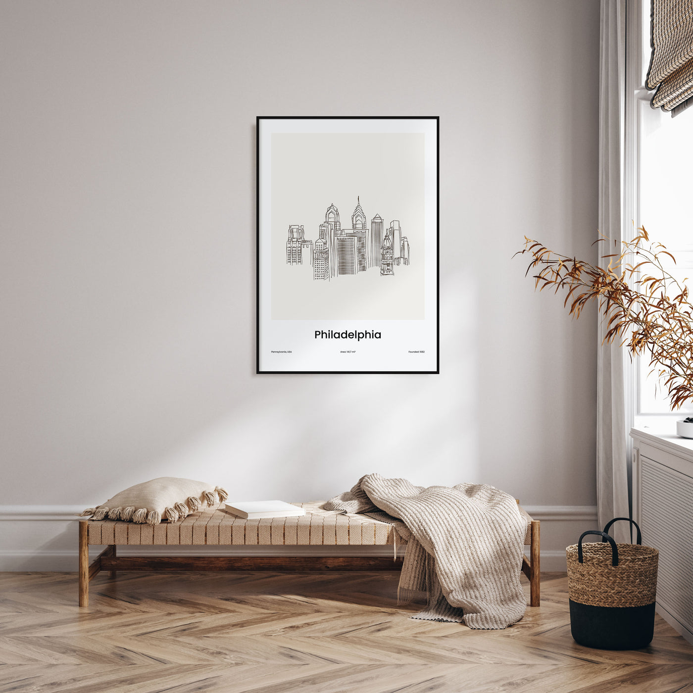 Philadelphia Drawn No 1 Poster