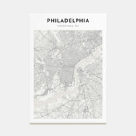 Philadelphia Map Portrait Poster