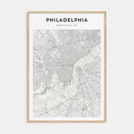 Philadelphia Map Portrait Poster