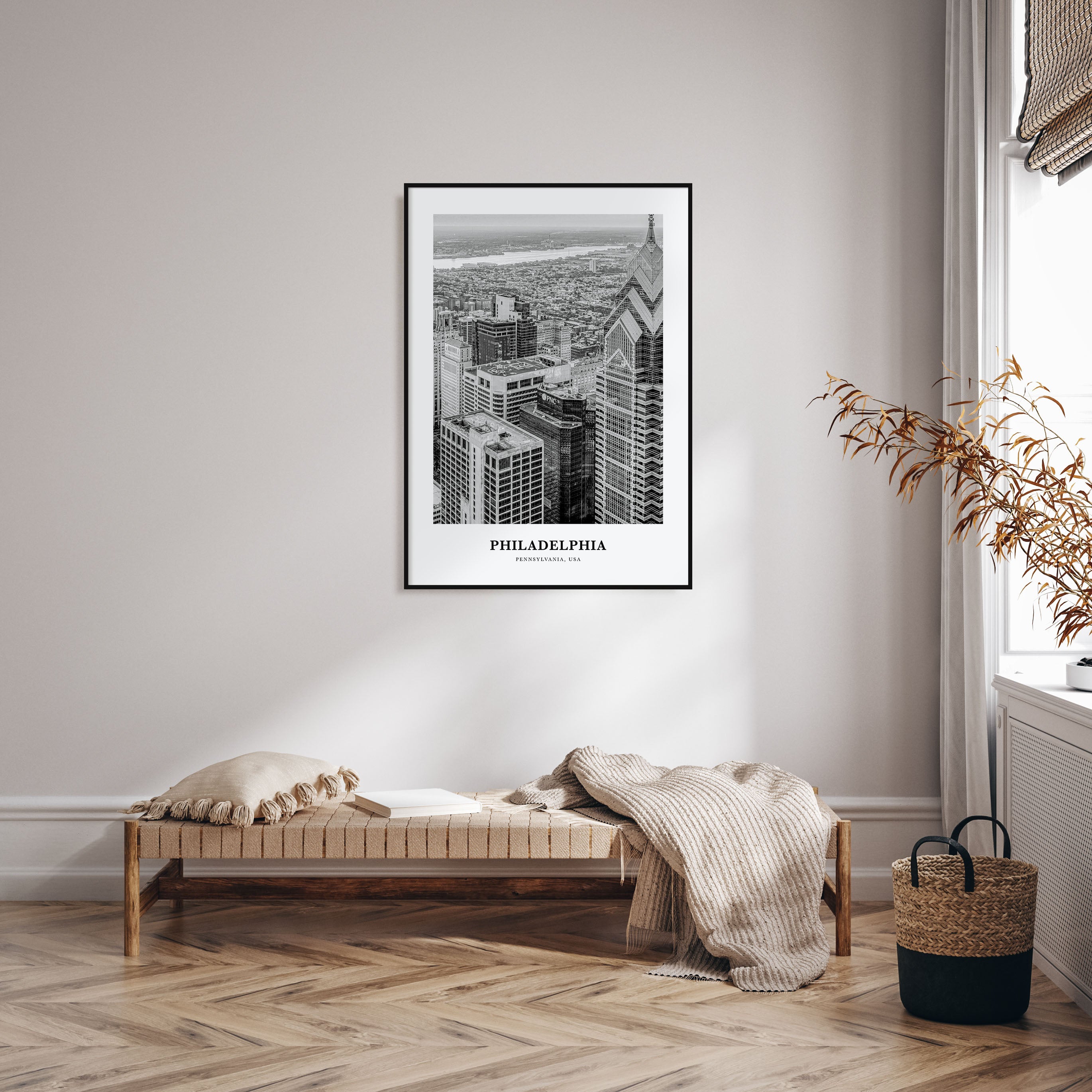 Philadelphia Portrait B&W No 1 Poster