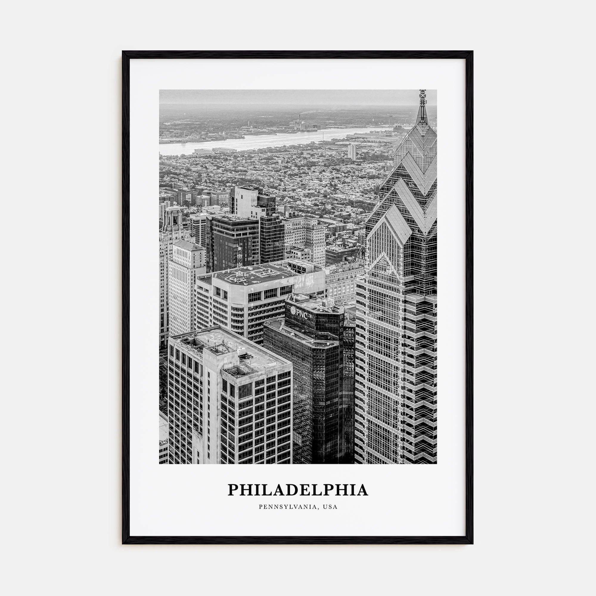 Philadelphia Portrait B&W No 1 Poster
