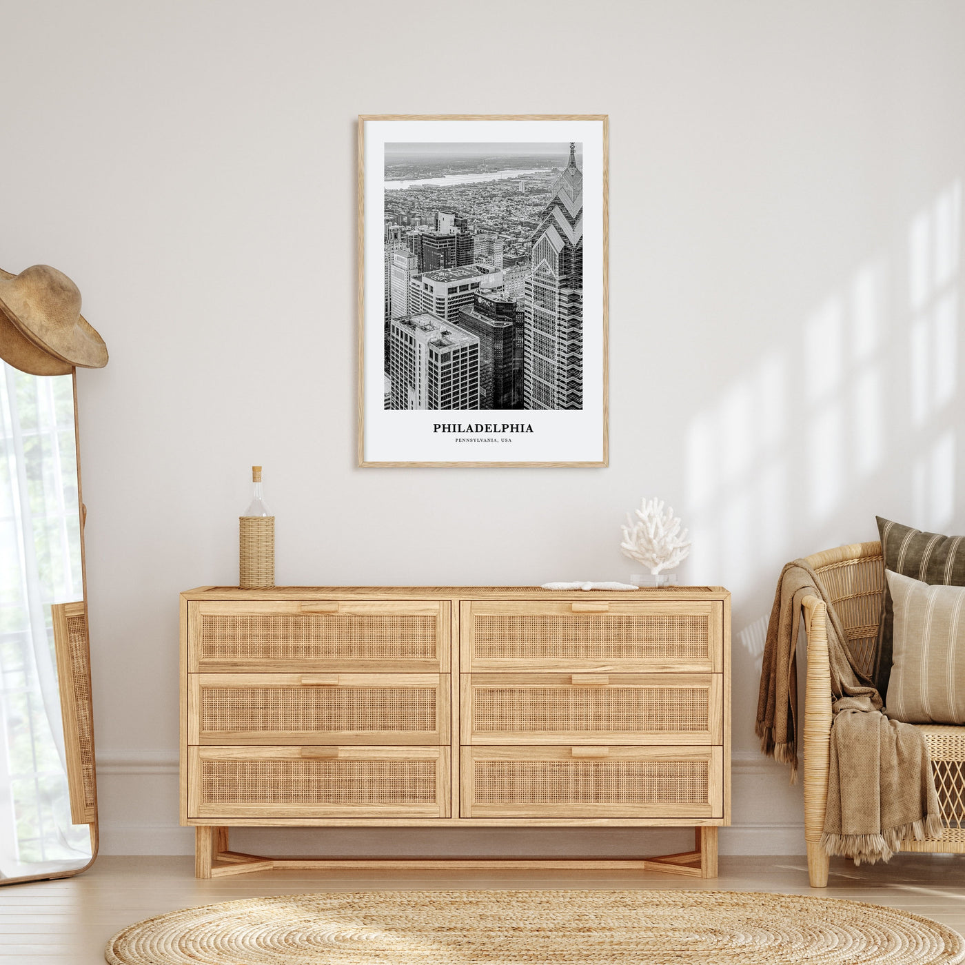 Philadelphia Portrait B&W No 1 Poster