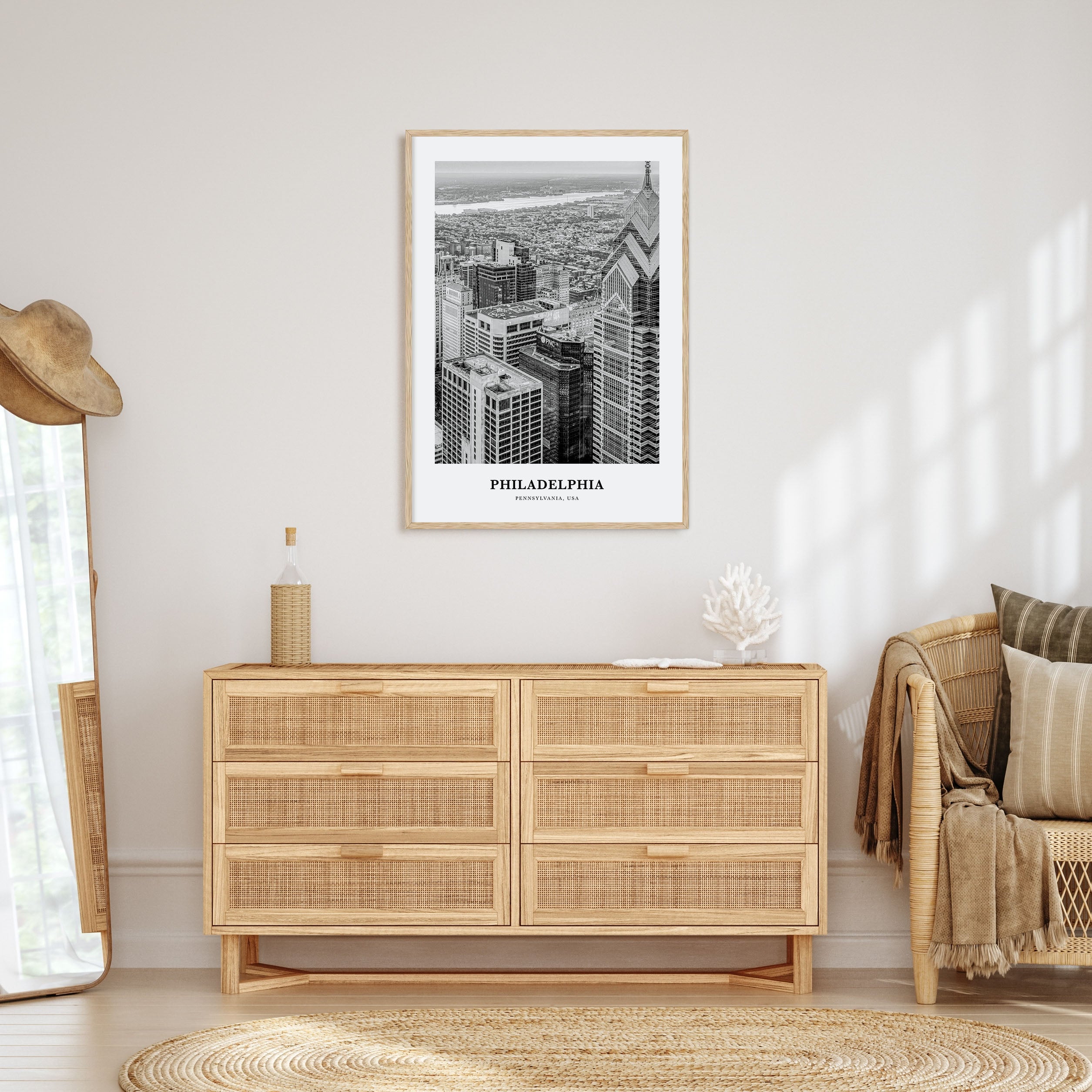 Philadelphia Portrait B&W No 1 Poster
