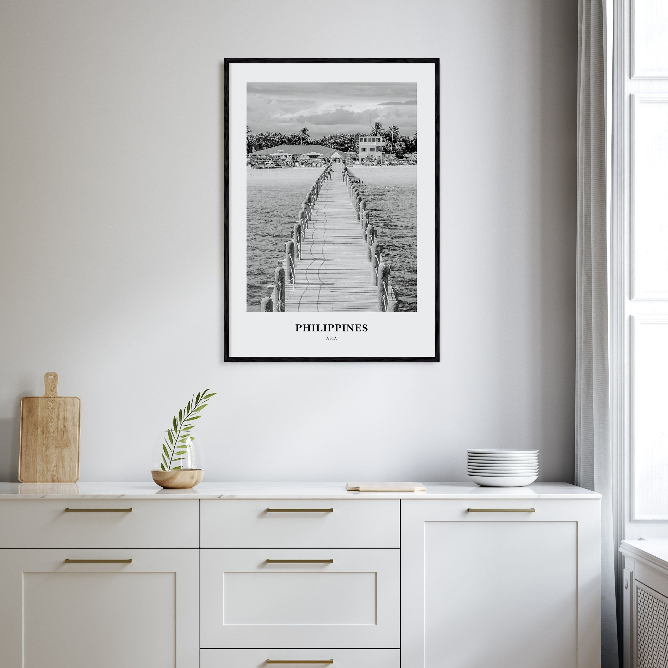 Philippines Portrait B&W No 1 Poster